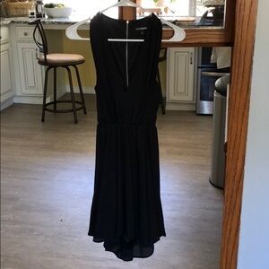 Express deep v dress with cut out back